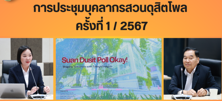 การประชุมคณะทำงานสวนดุสิตโพล ครั้งที่ 1/2567 วันที่ 18 กรกฎาคม 2567